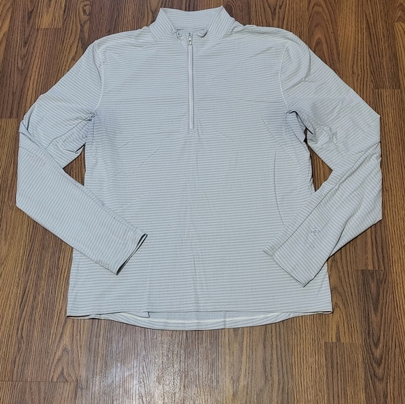 Lululemon Women's M Quarter-Zip Turtle Neck Long Sleeve Mesh Top B58 - Picture 1 of 8